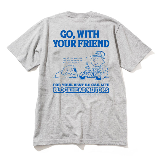 GO WITH FRIEND T-shirt (Gray)