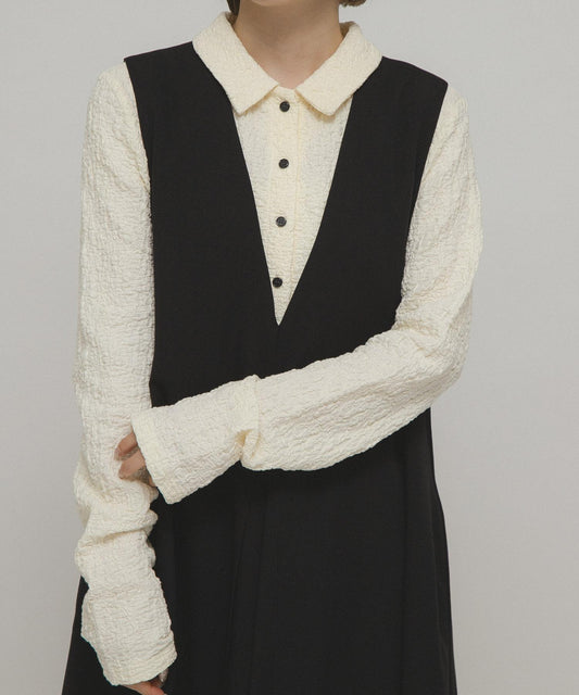Puckered Jacquard Shirt