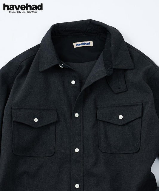 Regular Collar Flannel Shirt Jacket