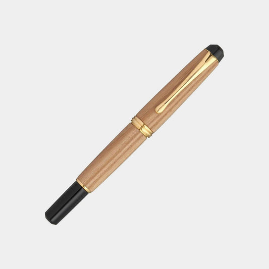 Kuretake Fountain Brush Pen Yume Ginga Natural Wood Tamakii