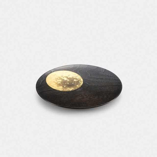 Plate - Oboro Moon 6 Sun (Lacquer) | Kanazawa Gold Leaf | Hakuichi