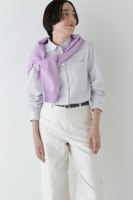Basic Color Stripe Shirt