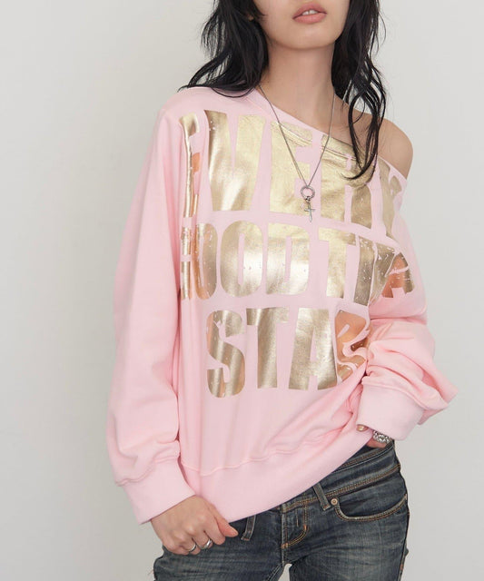 Metallic Logo Sweatshirt