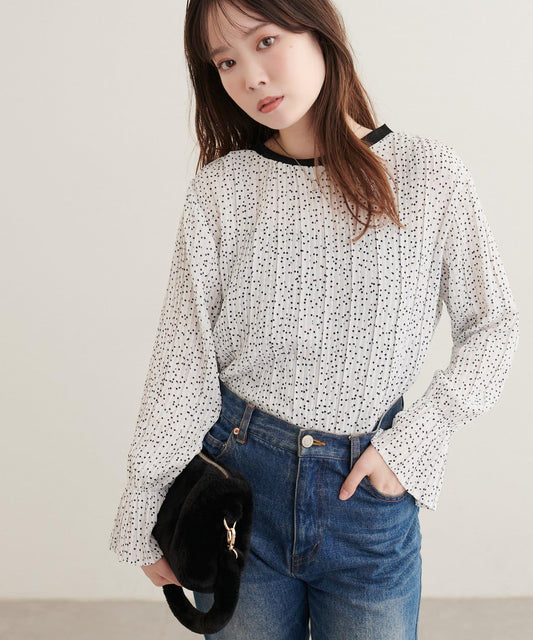 Random Pleats Blouse