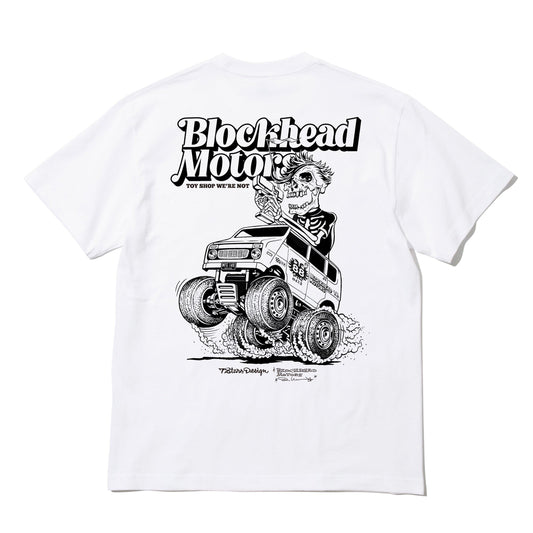 7STARS DESIGN x BLOCKHEAD MOTORS 3rd Anniversary T-Shirt / White