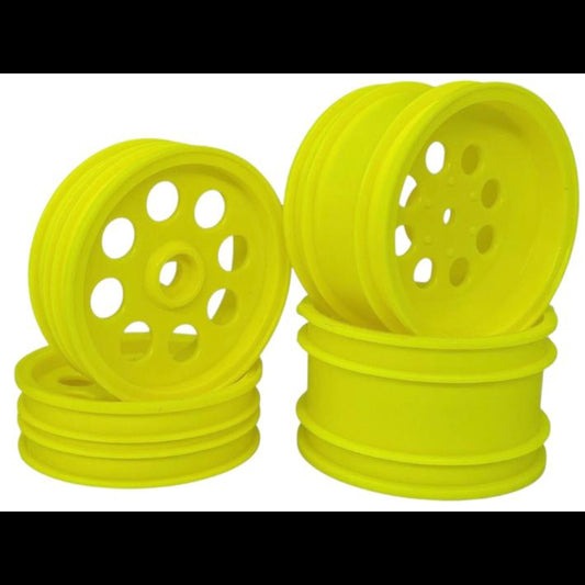 JC RACING PRODUCTS Wild One, Fox 2WD Wheel Set (4pc) (Yellow) JC-0058-Y