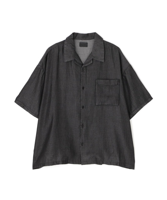 DankeSchon TENCEL OPEN COLLAR S/S SHIRTS