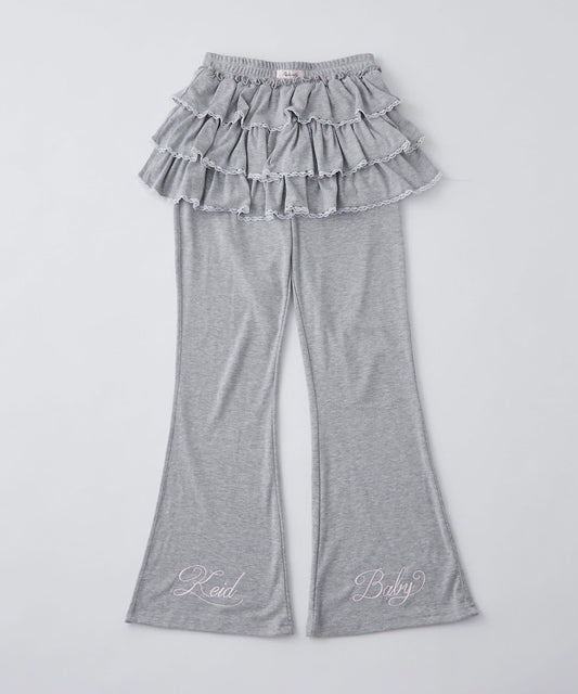 Flare Pants with Frills