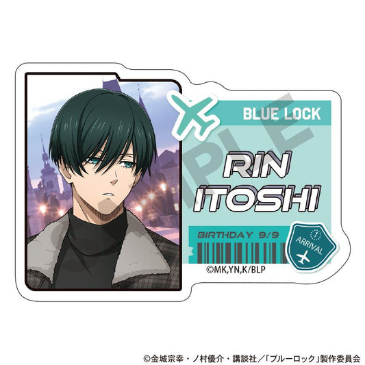 Blue Lock Acrylic Name Badge - Rin Itoshi (Travel)
