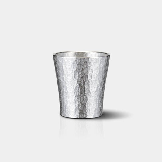 大阪浪華錫器 Rokka Pattern Tin Sake Cup