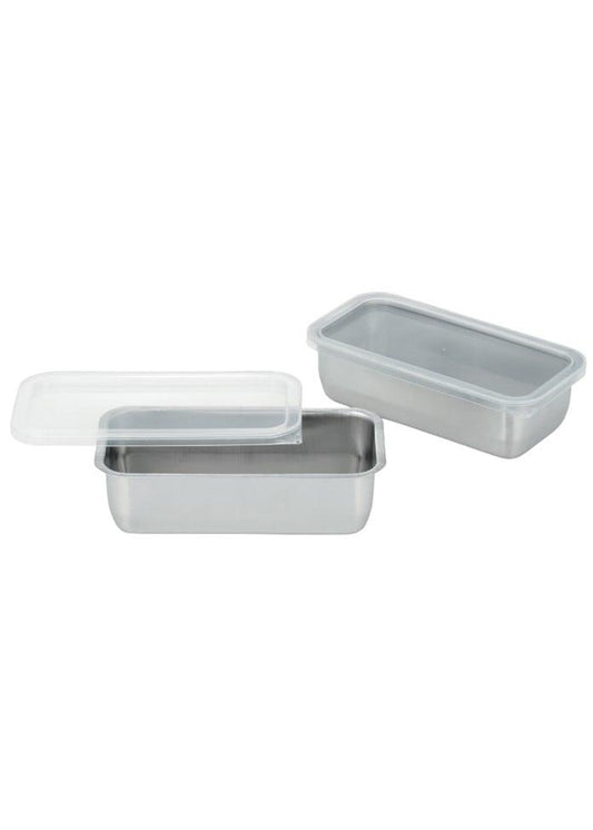 Stainless Steel Storage Container Slim Set of 2