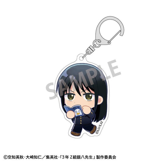 3rd Year Class Z Ginpachi-sensei Acrylic Keychain - Katsura Kotaro (School Commute Illustration)
