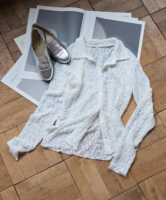 Lace Polo Blouse