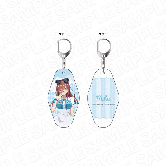 Movie The Quintessential Quintuplets Double-sided Room Keychain Miku Alice ver.