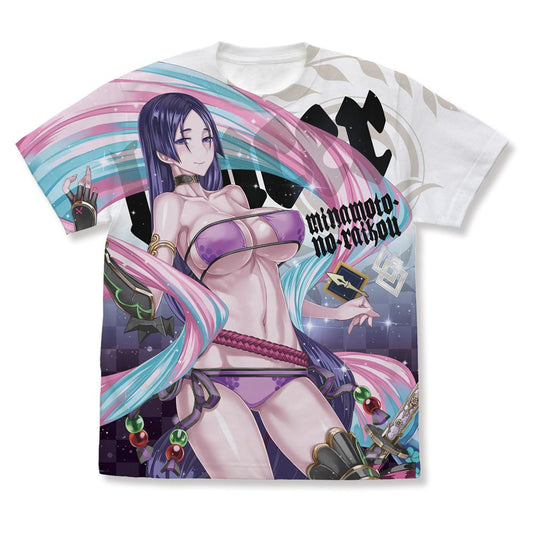 Fate/Grand Order_XL size_Lancer / Minamoto no Yorimitsu Full Graphic T-Shirt/WHITE-