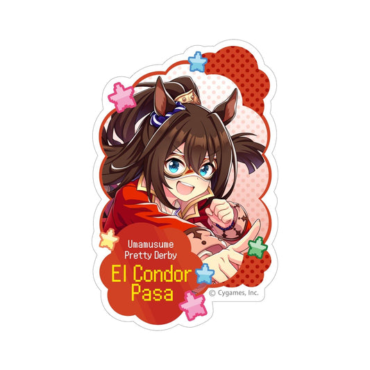 Uma Musume Pretty Derby Die-Cut Sticker / El Condor Pasa — Hot-Blooded Hachamecha Great Thanksgiving!