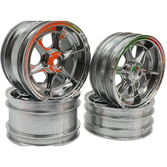 JC RACING PRODUCTS Iguresu 4WD Wheel Set (4 pcs) (Silver) JC-0053-S