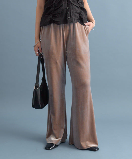 Velour Flare Pants