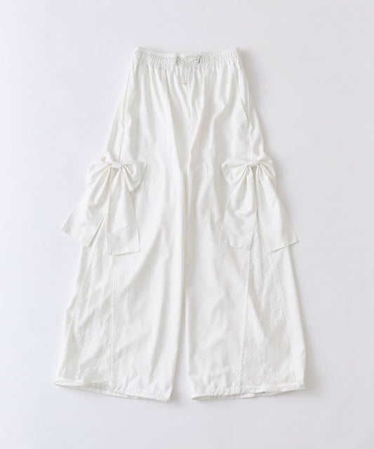 Eye-Catching / New Color Added Side Lace Ribbon Cargo Pants