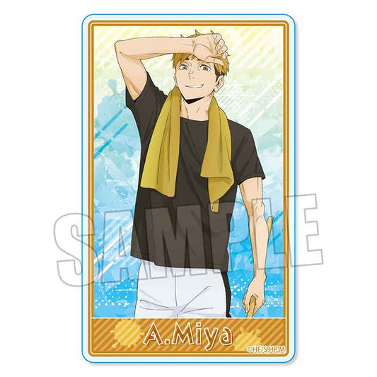 Acrylic Card Haikyuu!! / Miya Atsumu Pool Cleaning ver.