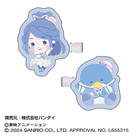 Yes! Precure 5 GoGo! × Sanrio Characters Hair Clip 05 Cure Aqua × Tuxedo Sam