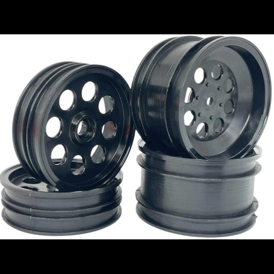 JC RACING PRODUCTS Wild One / Fox 2WD Wheel Set (4pc) (Black) JC-0058-BK
