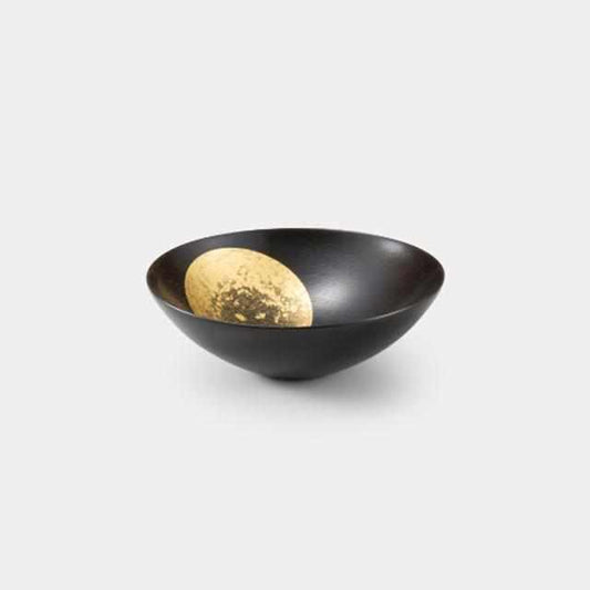 Bowl 'Oborozuki' 6 sun (lacquer) | Kanazawa Gold Leaf | Hakuichi