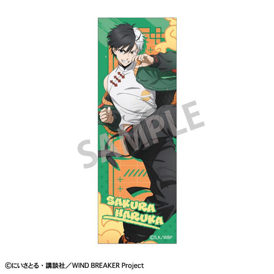 WIND BREAKER_Long Square Pin Badge Sakura Haruka China Action