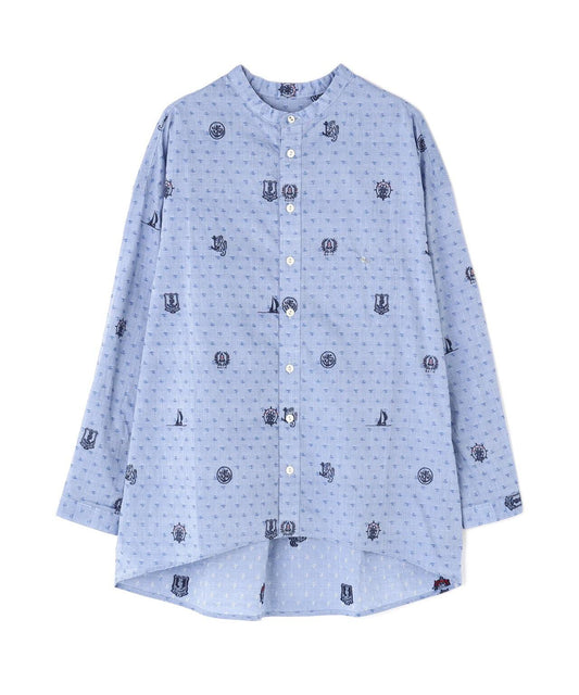 WEB Limited NATIC Marine Cut Jacquard Blouse