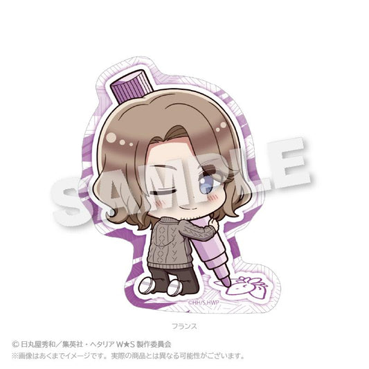 Hetalia World★Stars Mini Character Sticker Oekakiccho ver. France