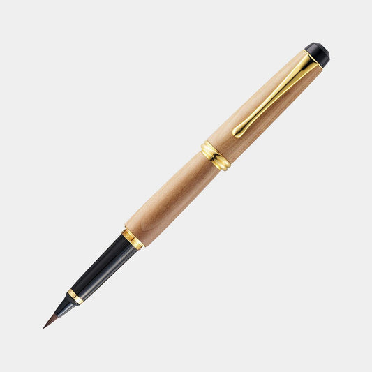 Kuretake Fountain Brush Pen "Yume Ginga" Natural Wood Pear