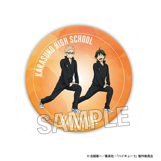 Haikyuu!!_Warming Up!! Shiny Can Badge - Tsukishima Kei / Yamaguchi Tadashi
