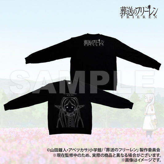 Frieren: Beyond Journey's End | AMICIS Downcast Face Sweatshirt Black M