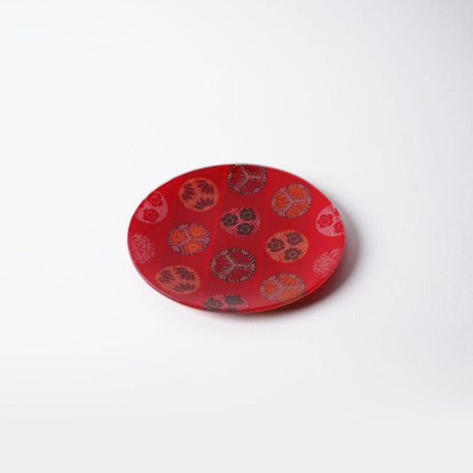 Round Plate 'Mari' | Nishijin Brocade | Emura Shoten