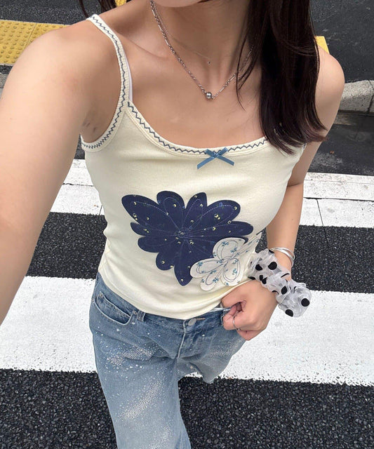 Flower Appliqué Camisole