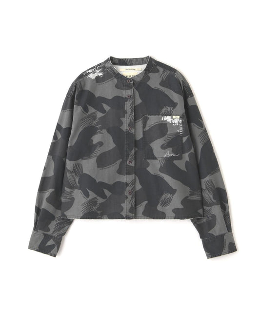 《WOMAN》CAMOUFLAGE SHORT SHIRTS