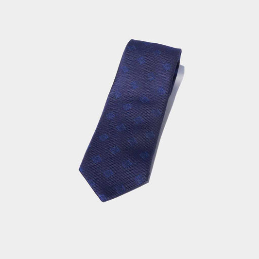 Necktie: Refined Lapis Navy Original Logo | Domestic Silk | SHAKUNONE (includes gift bag)