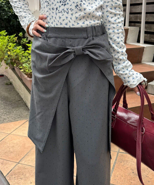 Ribbon Layered Rhinestone Slacks