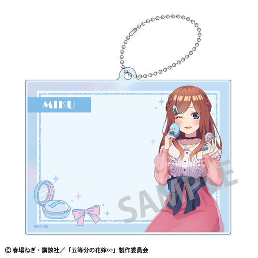 The Quintessential Quintuplets Photo Frame Acrylic Keychain - Miku Nakano (Makeup)