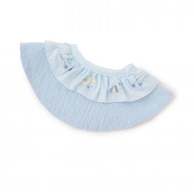 Waterproof Embroidered Frill Bib