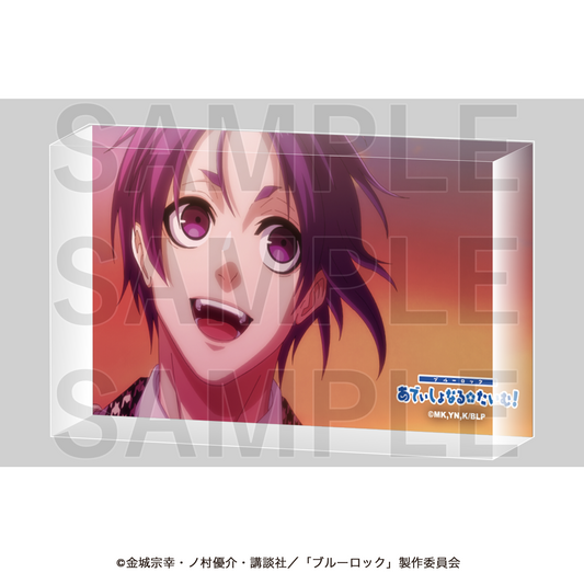 Blue Lock Scene Acrylic Block Reo Mikage