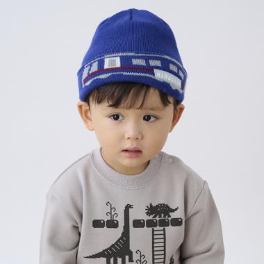 Train Jacquard Reversible Knit Cap