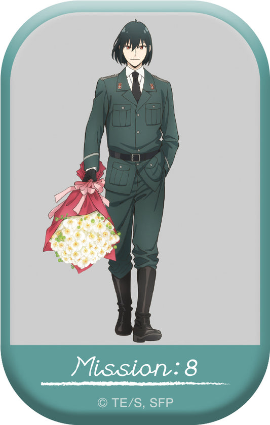 SPY×FAMILY Square Can Badge / MISSION:8 'Operation: Disguise Against the Secret Police'