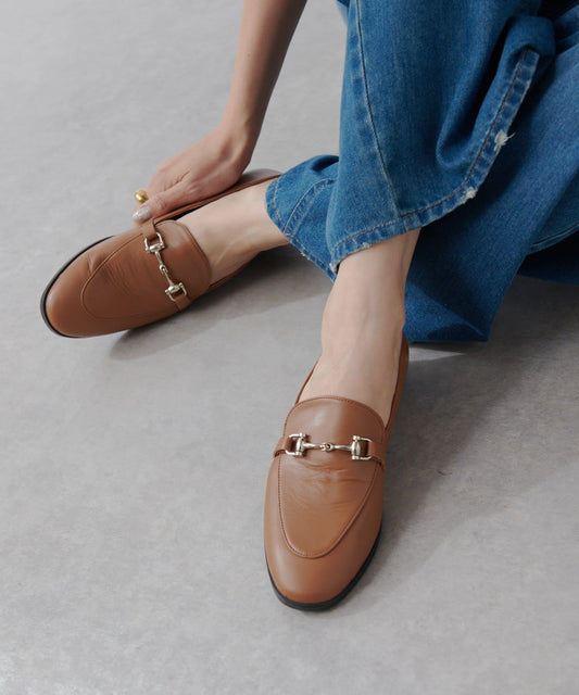 【RIVE DROITE】Leather Bit Loafers
