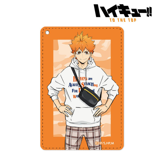 Haikyu!! TO THE TOP × Tobu Zoo Park - Newly Drawn Illustration Hinata Shoyo Leisure ver. 1-Pocket Pass Case