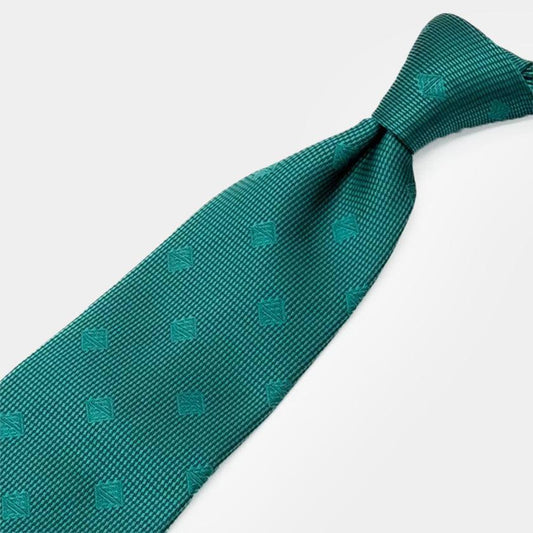 Tie - Elegant Jade Original Logo | Domestic Silk | SHAKUNONE (includes gift paper bag)