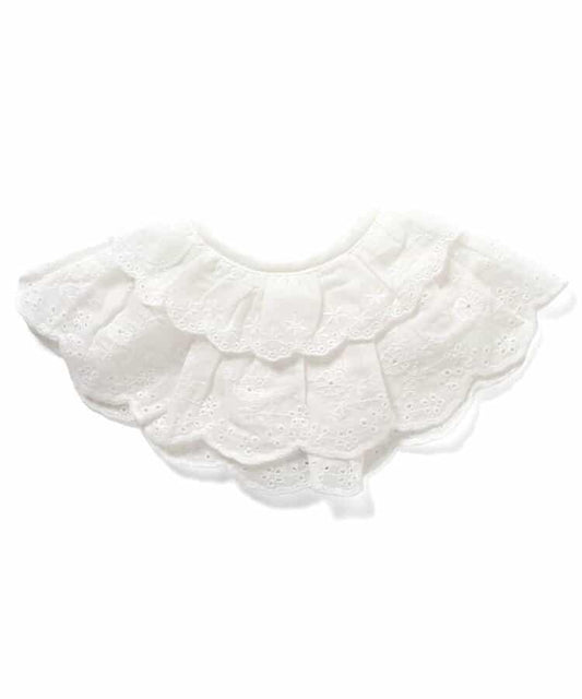 Lace Collar Style Bib (with waterproof sheet)