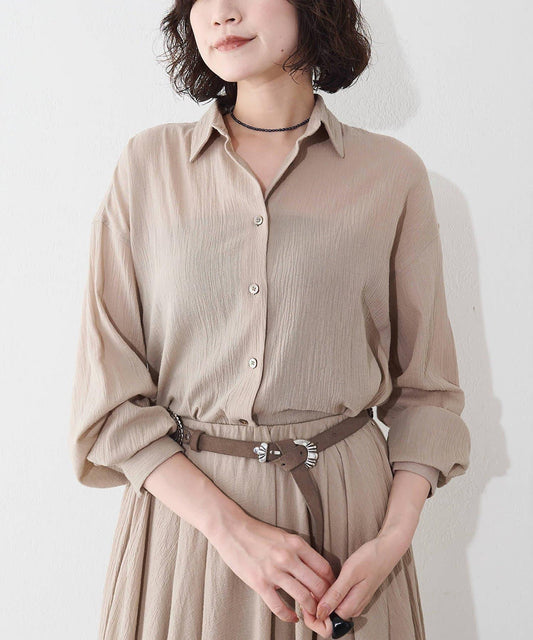 Cotton Gauze Chiffon Shirt