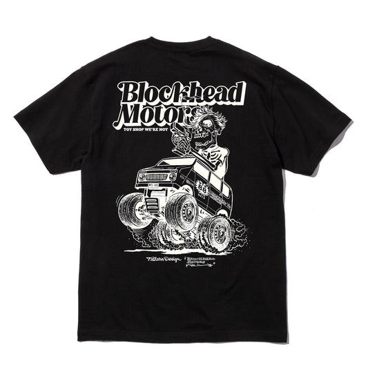 7STARS DESIGN x BLOCKHEAD MOTORS 3rd Anniversary T-shirt / Black