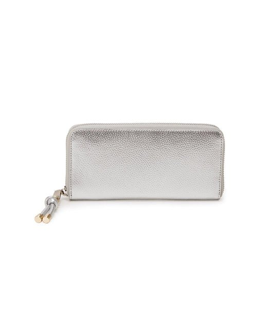 Shrink Leather Round Long Wallet